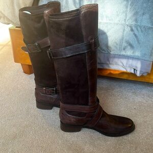 Women’s size 9 1/2 Cole Haan leather and suede riding boots. Never worn!